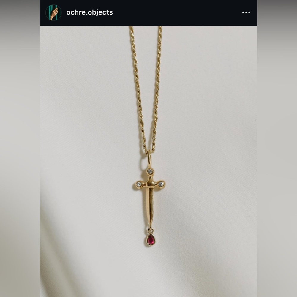 Ochre Objects Queen Of Hearts Capulet Sword Charm